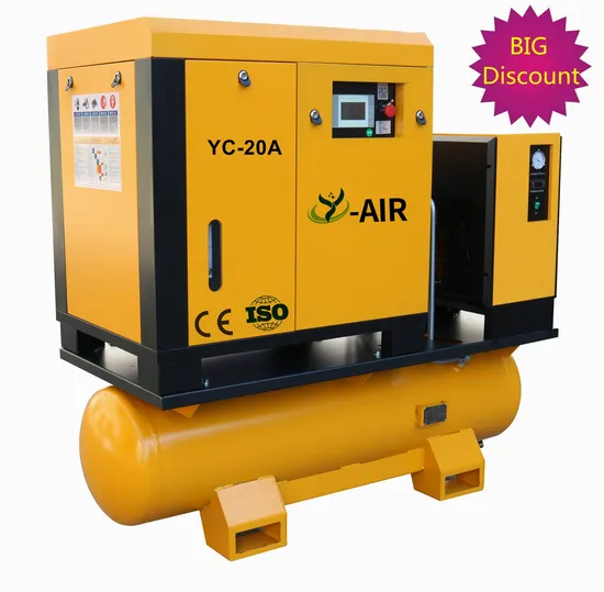 Best Price 7.5kw 15kw 22kw 4 in 1 Rotary Screw Air Compressor 7bar 10bar 16 Bar Industrial Electric Air Compressor Machine with Dryer for Laser Cutting